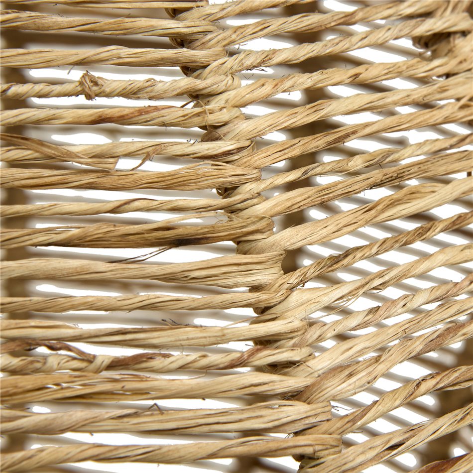 Floor lamp TITUS NAT, jute lampshade, H109cm, D37cm, E27 40W(MAX)