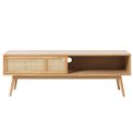 ТВ столик Ubarali, натурального цвета, шпон дуба/MDF, H50х150х45см
