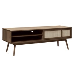 TV galdiņš Ubarali, tumši tonēts ozolkoka finierējums/MDF, H50x150x45cm