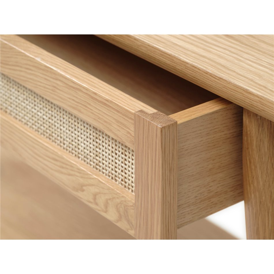 Console Ubarali, natural color, plywood/oak veneer, H75x110x40cm