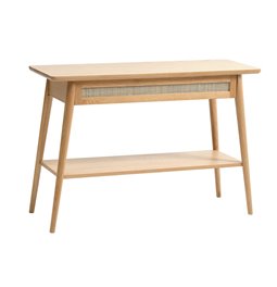 Console Ubarali, natural color, plywood/oak veneer, H75x110x40cm