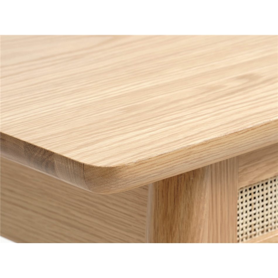 Console Ubarali, natural color, plywood/oak veneer, H75x110x40cm