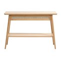 Console Ubarali, natural color, plywood/oak veneer, H75x110x40cm