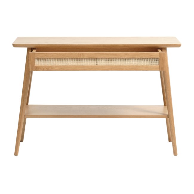 Console Ubarali, natural color, plywood/oak veneer, H75x110x40cm