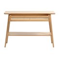 Console Ubarali, natural color, plywood/oak veneer, H75x110x40cm