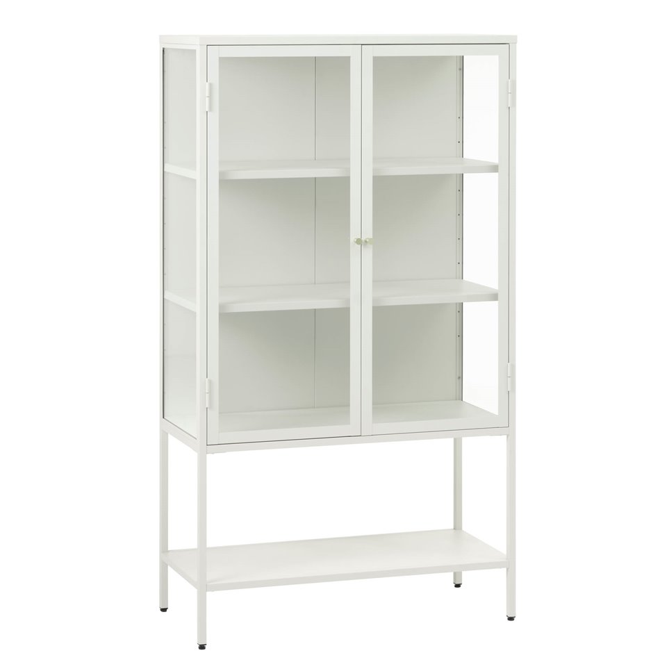 Витрина Ukarmel, белая, сталь/закаленное стекло, H160х90х40см