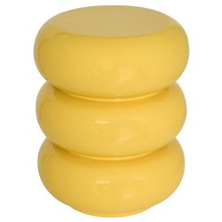 Coffe table Yellow Stoneto, D35cm H43cm