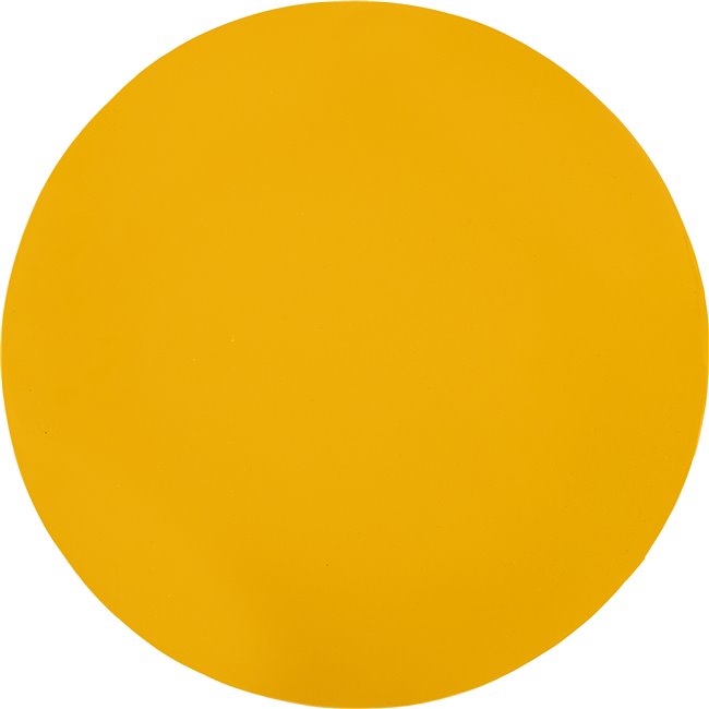 Coffee table TOTEM JAYA MTD, metal, mustard color, D38cm H43cm