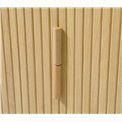 Cabinet Unkavo, natural color, oak veneer/MDF, H113x90x40cm