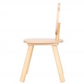 Kids chair Sweet bear, MDF/pine wood legs., H49x26x26cm, seat height 24cm