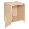 Nightstand Sweet Bear, MDF/pine wood legs, H40x35.5x33cm
