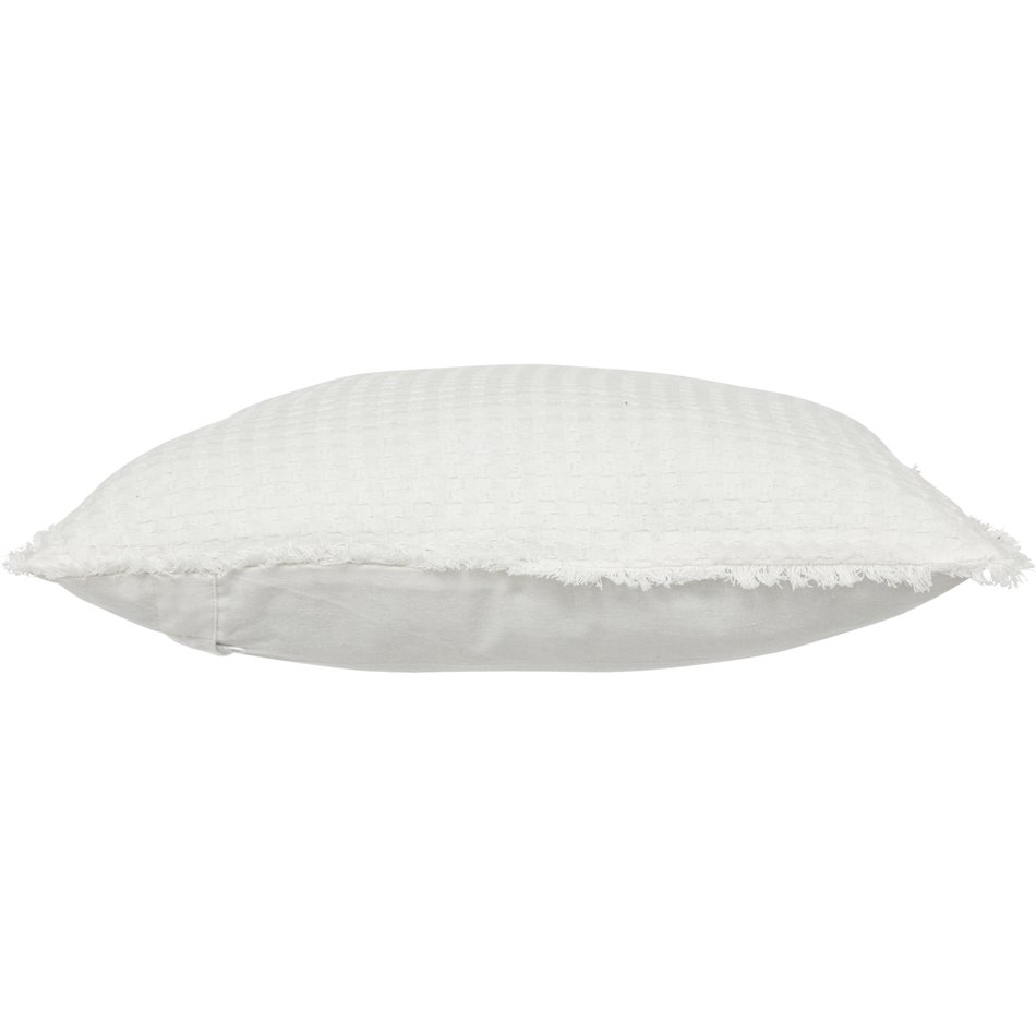 Decorative cushion Waffle Widdy, white, 45x45cm