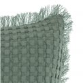 Decorative cushion Waffle Widdy, blue-gray, 45x45cm