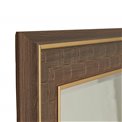 Mirror Brown Anke, brown/gold color, H160x74x2.3cm