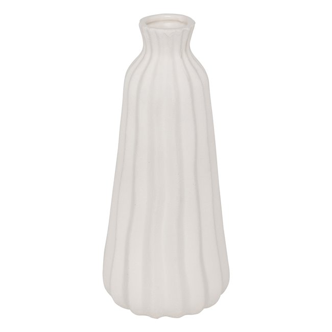 Vase Fernand BLC, ceramic, white, H30cm, D13cm