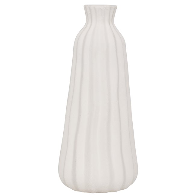 Vase Fernand BLC, ceramic, white, H30cm, D13cm