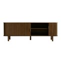 ТВ столик Unkavo, тёмно тонированный шпон дуба/MDF, H55.5x160x40см