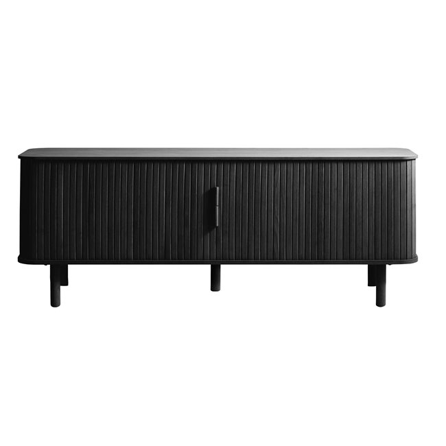 ТВ столик Unkavo, цвет черного дуба, шпон дуба/MDF, H55.5x160x40см
