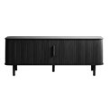 ТВ столик Unkavo, цвет черного дуба, шпон дуба/MDF, H55.5x160x40см