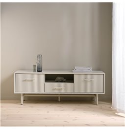 TV galdiņš Unalma, pelēks, MDF/metāls, H50x45x140cm