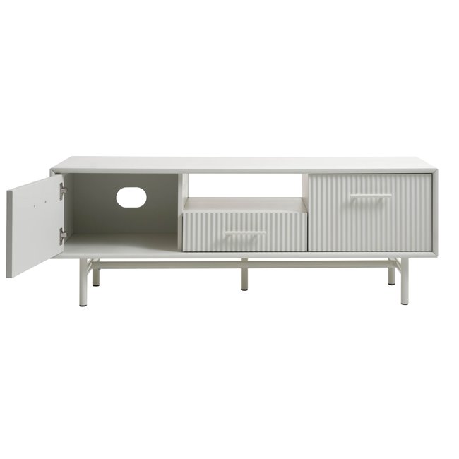 ТВ столик Unalma, серый, MDF/металл, H50х45х140см
