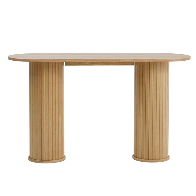 Консоль Nola, натурального цвета, шпон дуба/MDF, H75х130х40см