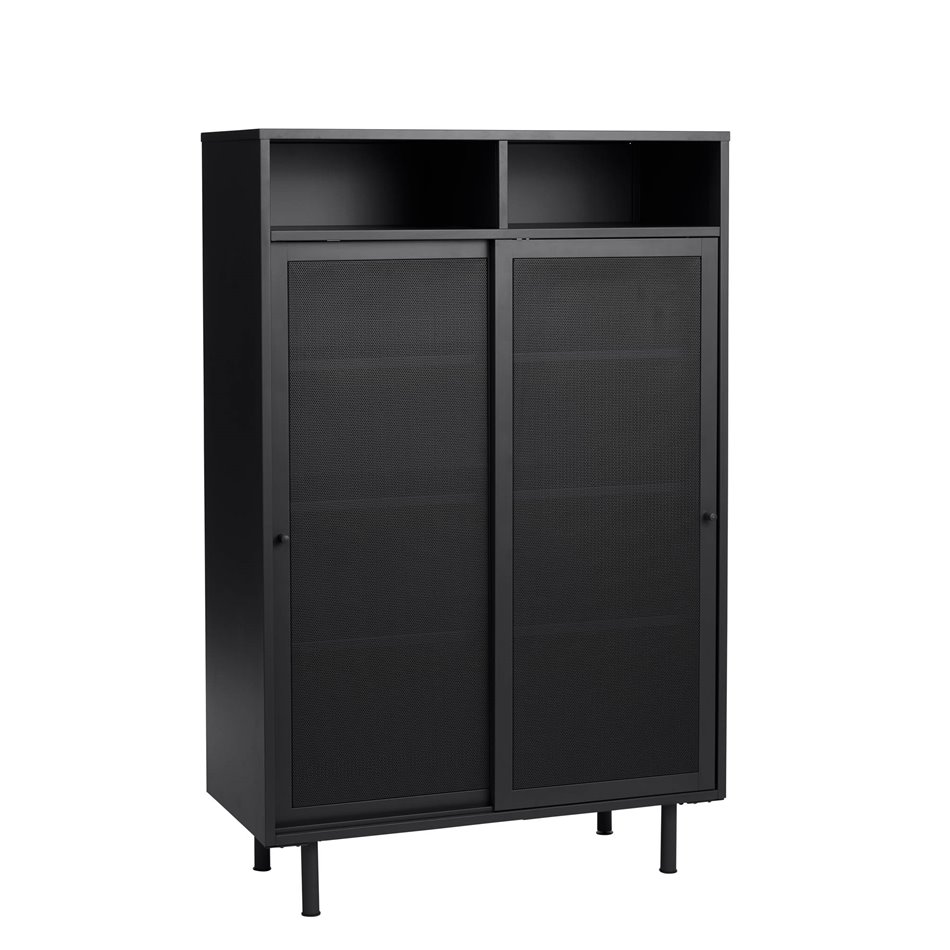 Шкаф Uvep, черный, сталь, H140х90х40см