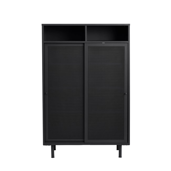 Шкаф Uvep, черный, сталь, H140х90х40см