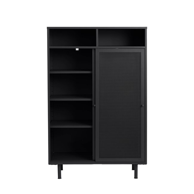 Шкаф Uvep, черный, сталь, H140х90х40см