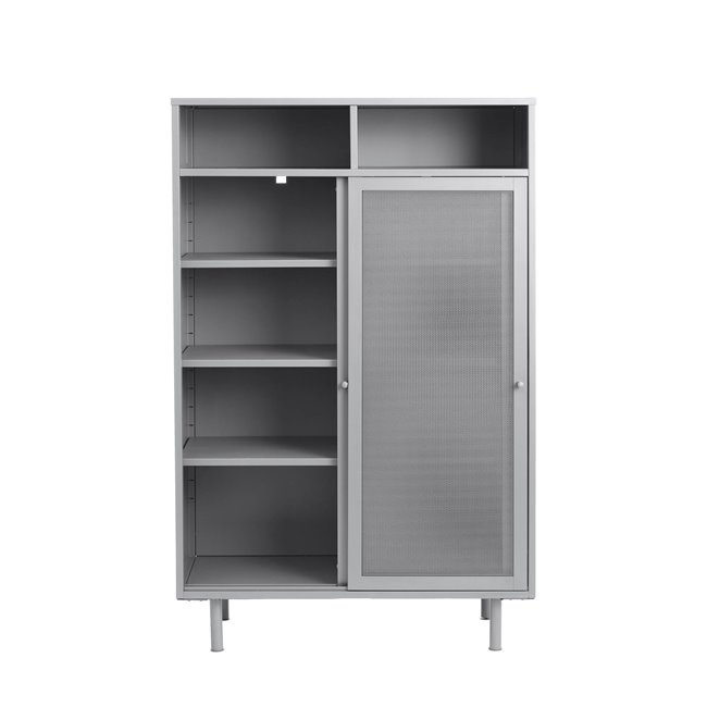 Шкаф Uvep, серый, сталь, H140х90х40см