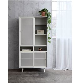 Cabinet Uvep, grey, steel, H180x90x40cm