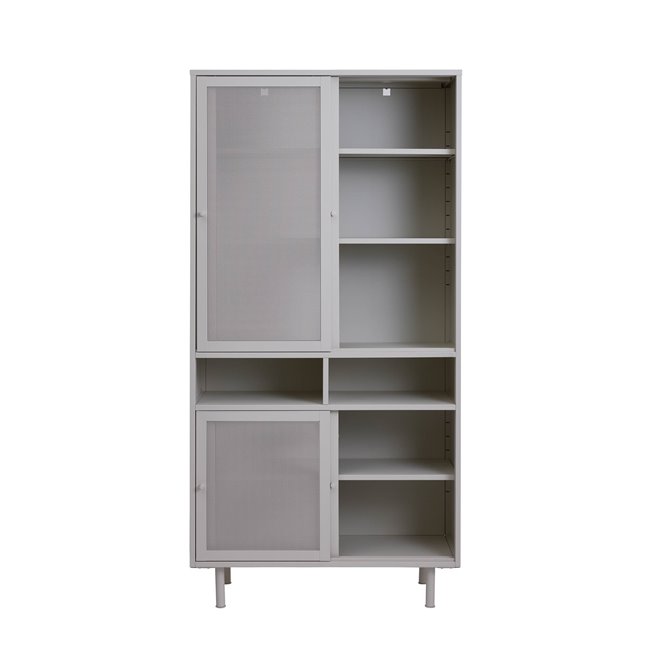 Cabinet Uvep, grey, steel, H180x90x40cm