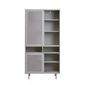 Cabinet Uvep, grey, steel, H180x90x40cm
