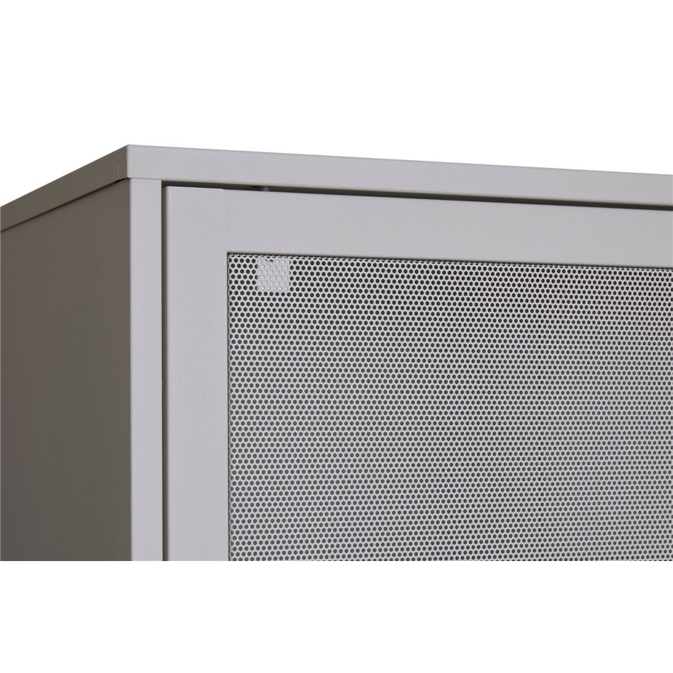 Cabinet Uvep, grey, steel, H180x90x40cm