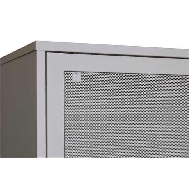 Cabinet Uvep, grey, steel, H180x90x40cm