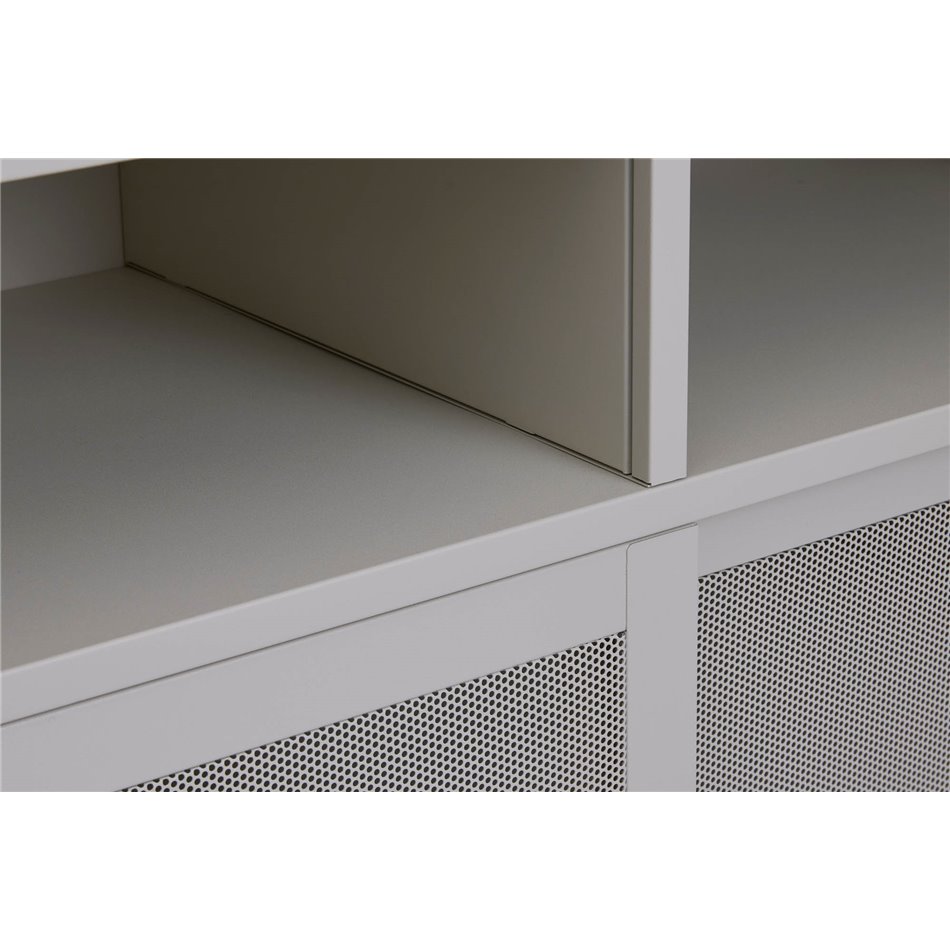 Cabinet Uvep, grey, steel, H180x90x40cm