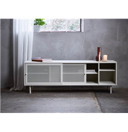 ТВ столик Uvep, серый, стальная, H55x160x45см