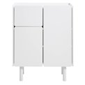 Cabinet Unbera, white, MDF, H100x80x40cm