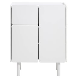 Skapis Unbera, balts, MDF, H100x80x40cm