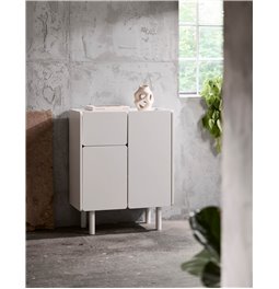 Skapis Unbera, balts, MDF, H100x80x40cm