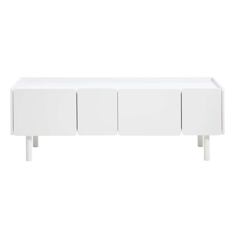 ТВ столик Unbera, белый, MDF, H55х160х45см