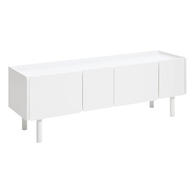 ТВ столик Unbera, белый, MDF, H55х160х45см