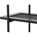 Coffee table Usakola, black, MDF/metal, H75x100x37cm