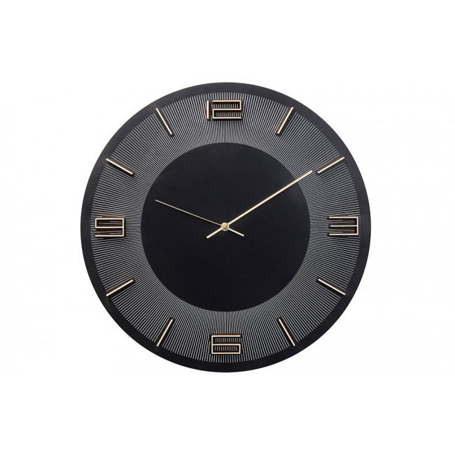 Sienas pulkstenis Leonardo, melns/zelts, D49cm
