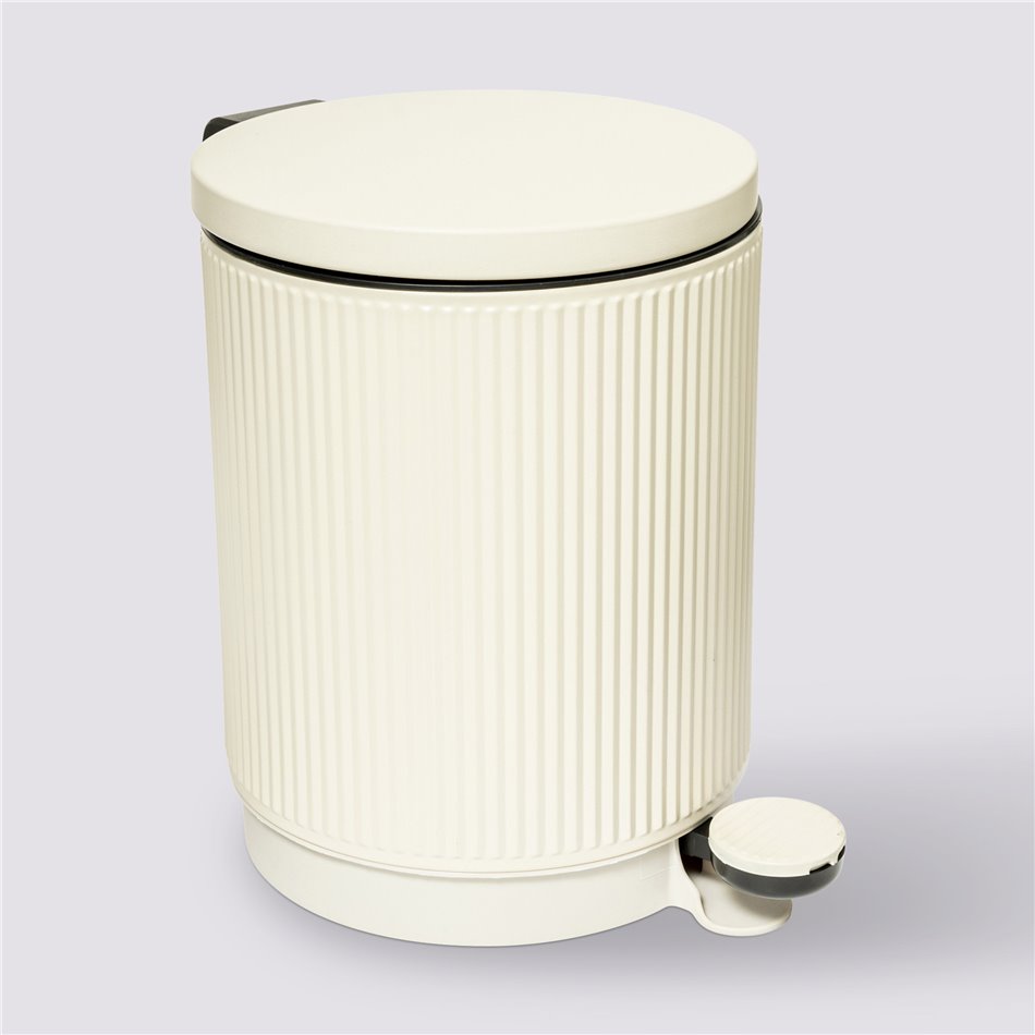 Garbage softclose Onix, beige, 5L, 27.2x20.5cm H28.2cm