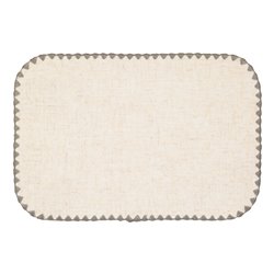 Placemat SET TABLE SANDRINE Grey, beige/grey, 45x30cm