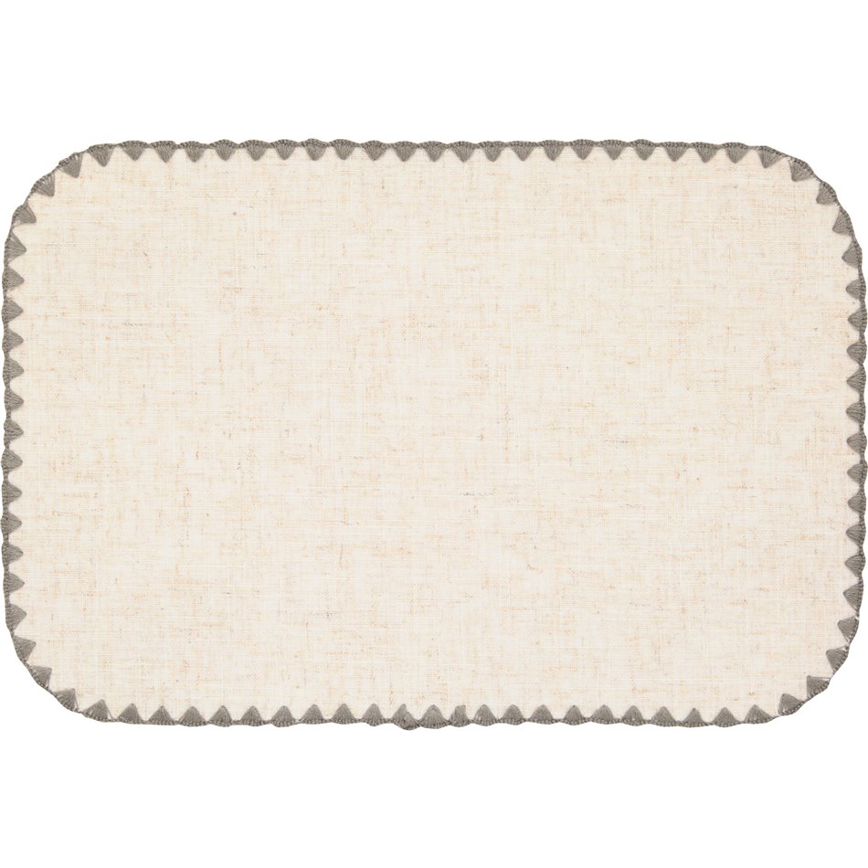 Placemat SET TABLE SANDRINE Grey, beige/grey, 45x30cm