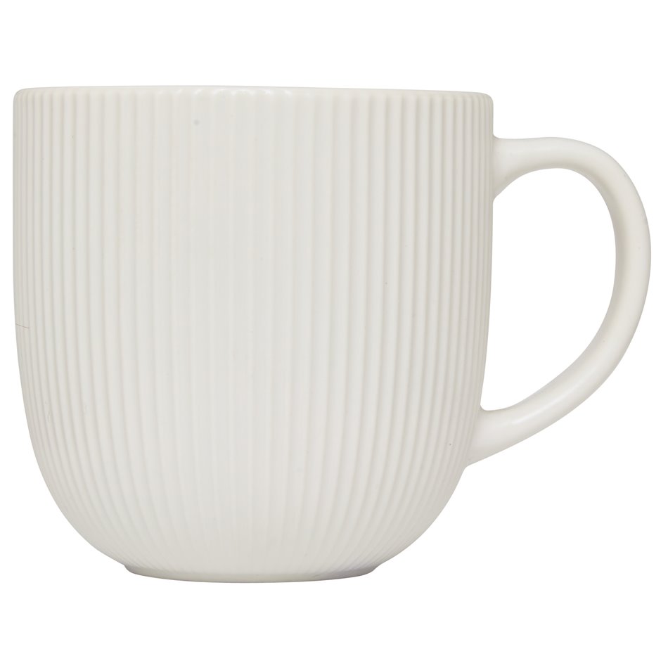 Mug Strata, white, 360ml, H8.9x11.4x8.9cm
