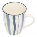 Mug Umami striped blue, 310ml, H10.1x11.6x8.1cm