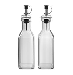 Бутылки для масла и уксуса x2, стекло, 0.16L, H20x5x5cm